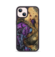 iPhone 14 Wood Phone Case - Ariel (Purple, 723516)