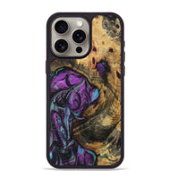 iPhone 15 Pro Max Wood Phone Case - Ariel (Purple, 723516)