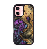 iPhone 16 Wood Phone Case - Ariel (Purple, 723516)