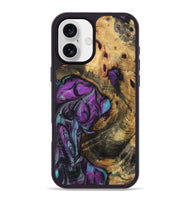 iPhone 16 Plus Wood Phone Case - Ariel (Purple, 723516)