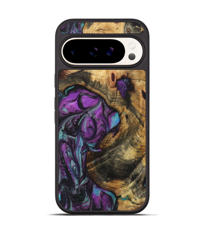 Pixel 9 Wood Phone Case - Ariel (Purple, 723516)