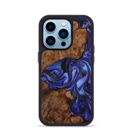 iPhone 14 Pro Wood Phone Case - Scarlett (Purple, 723517)