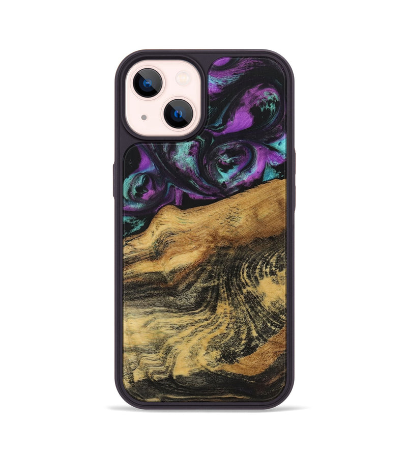 iPhone 14 Wood Phone Case - Mitchell (Purple, 723518)