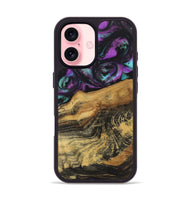 iPhone 16 Wood Phone Case - Mitchell (Purple, 723518)