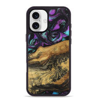 iPhone 16 Plus Wood Phone Case - Mitchell (Purple, 723518)