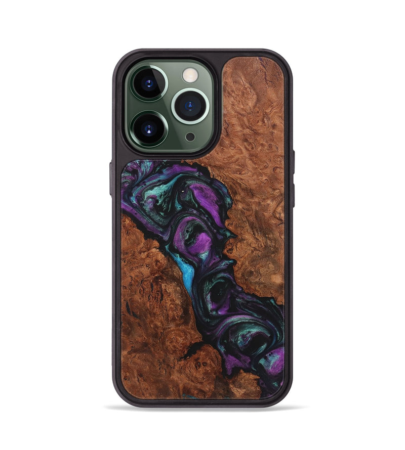 iPhone 13 Pro Wood Phone Case - Lorrie (Purple, 723519)