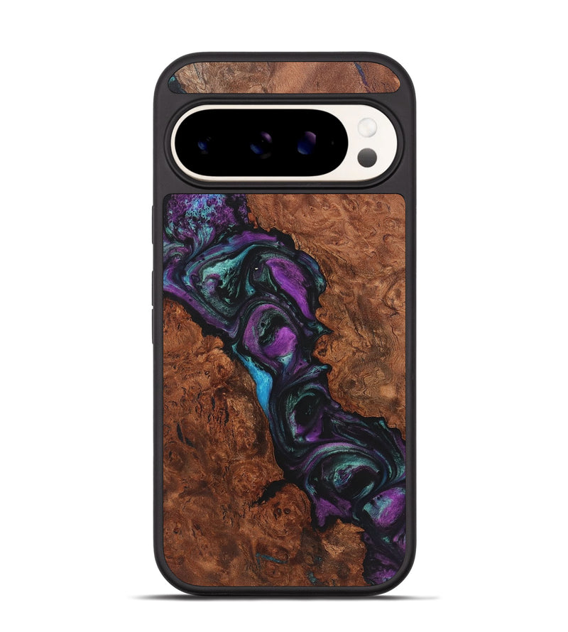 Pixel 9 Wood Phone Case - Lorrie (Purple, 723519)