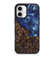 iPhone 16 Plus Wood Phone Case - Raquel (Pattern, 723522)