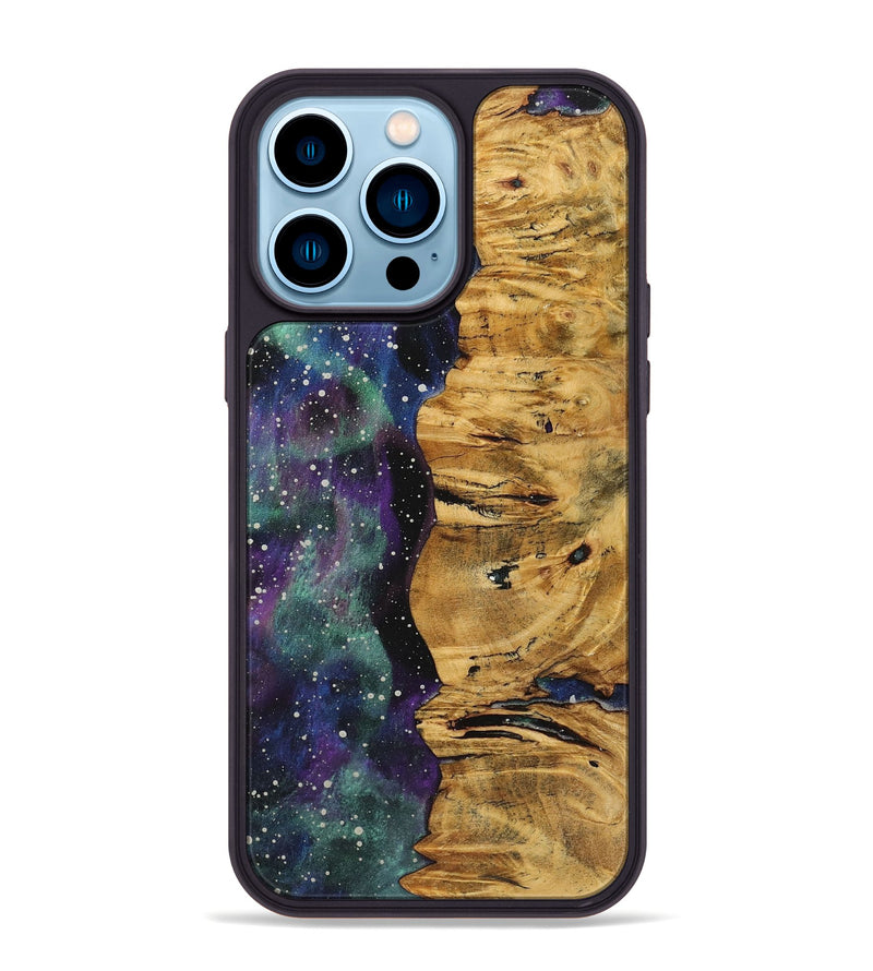 iPhone 14 Pro Max Wood Phone Case - Ira (Cosmos, 723540)