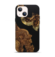 iPhone 13 Wood Live Edge Phone Case - Kaylin (Pure Black, 723600)