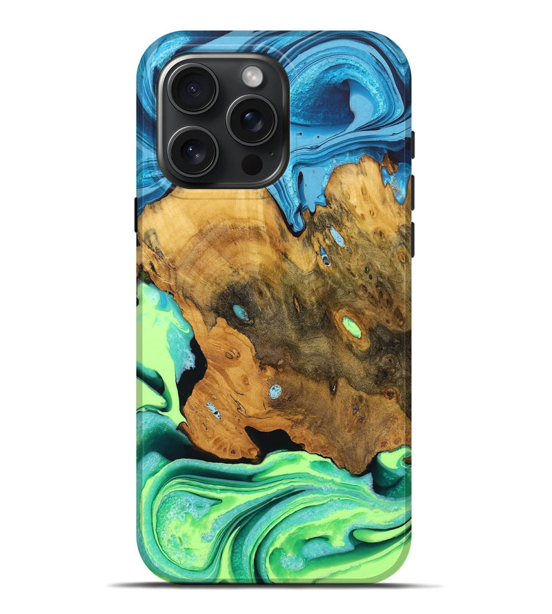 iPhone 16 Pro Max Wood Live Edge Phone Case - Willa (Ombre, 723606)