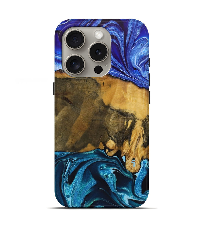 iPhone 16 Pro Wood Live Edge Phone Case - Cohen (Ombre, 723607)