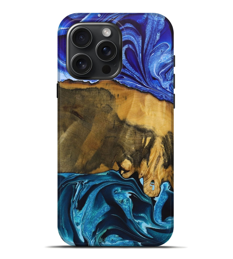 iPhone 16 Pro Max Wood Live Edge Phone Case - Cohen (Ombre, 723607)