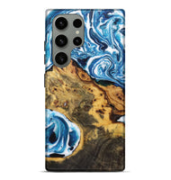 Galaxy S23 Ultra Wood Live Edge Phone Case - Annabelle (Blue, 723608)