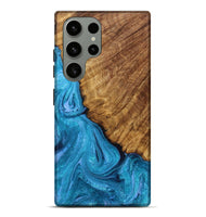 Galaxy S23 Ultra Wood Live Edge Phone Case - Brittney (Blue, 723609)