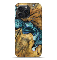 iPhone 16 Pro Max Wood Live Edge Phone Case - Nia (Green, 723611)