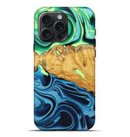 iPhone 16 Pro Max Wood Live Edge Phone Case - Kenya (Ombre, 723617)