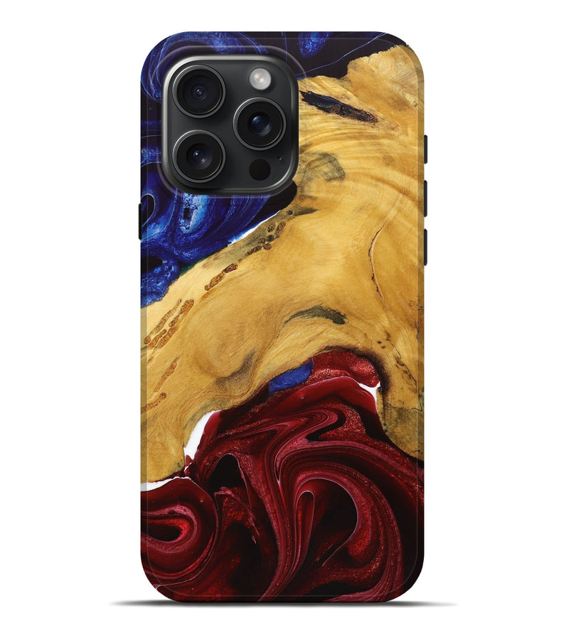 iPhone 16 Pro Max Wood Live Edge Phone Case - Jaiden (Ombre, 723618)