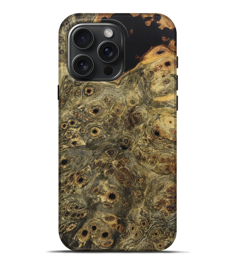 iPhone 16 Pro Max Wood Live Edge Phone Case - Pat (Wood Burl, 723623)