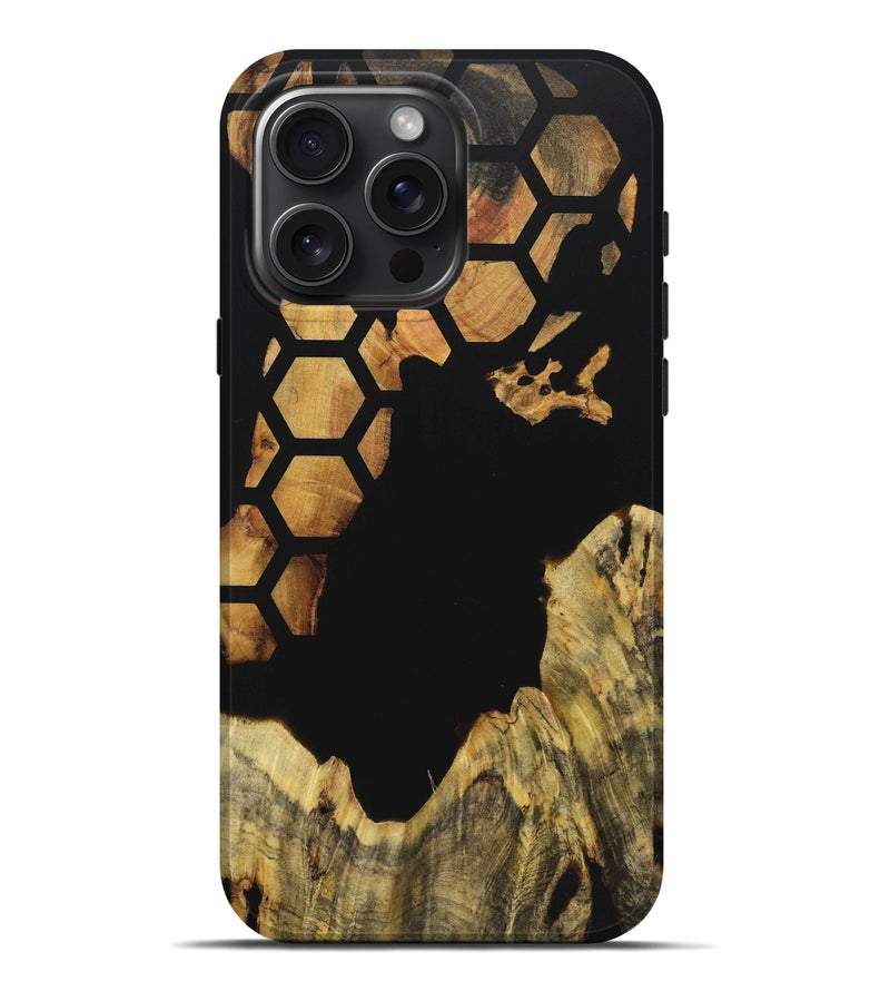 iPhone 16 Pro Max Wood Live Edge Phone Case - Lorena (Pattern, 723624)