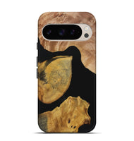 Pixel 9 Wood Live Edge Phone Case - Zander (Pure Black, 723627)