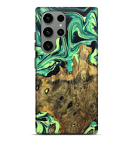 Galaxy S23 Ultra Wood Live Edge Phone Case - Deloris (Green, 723643)