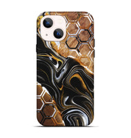 iPhone 14 Wood Live Edge Phone Case - Nataly (Pattern, 723645)