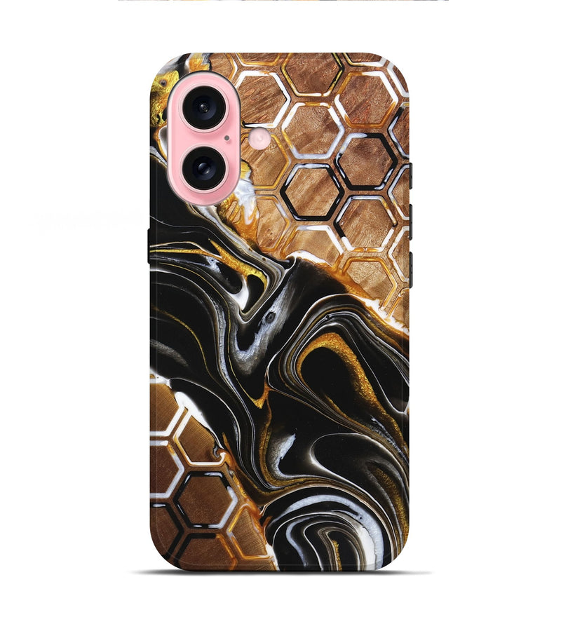 iPhone 16 Wood Live Edge Phone Case - Nataly (Pattern, 723645)