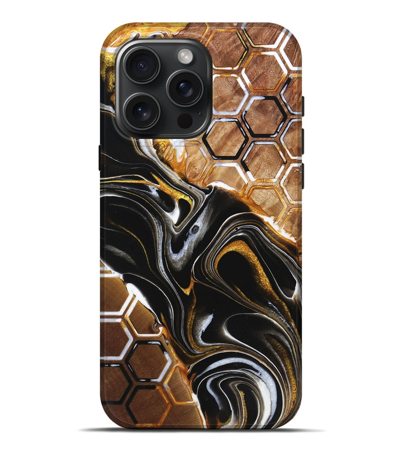 iPhone 16 Pro Max Wood Live Edge Phone Case - Nataly (Pattern, 723645)