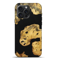 iPhone 16 Pro Max Wood Live Edge Phone Case - Vera (Pure Black, 723646)