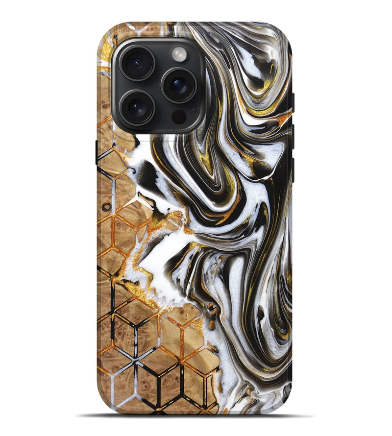 iPhone 16 Pro Max Wood Live Edge Phone Case - Caitlyn (Pattern, 723647)