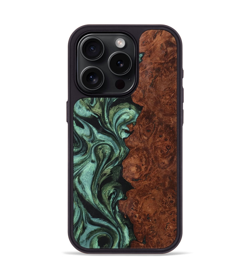 iPhone 15 Pro Wood Phone Case - Max (Green, 723717)