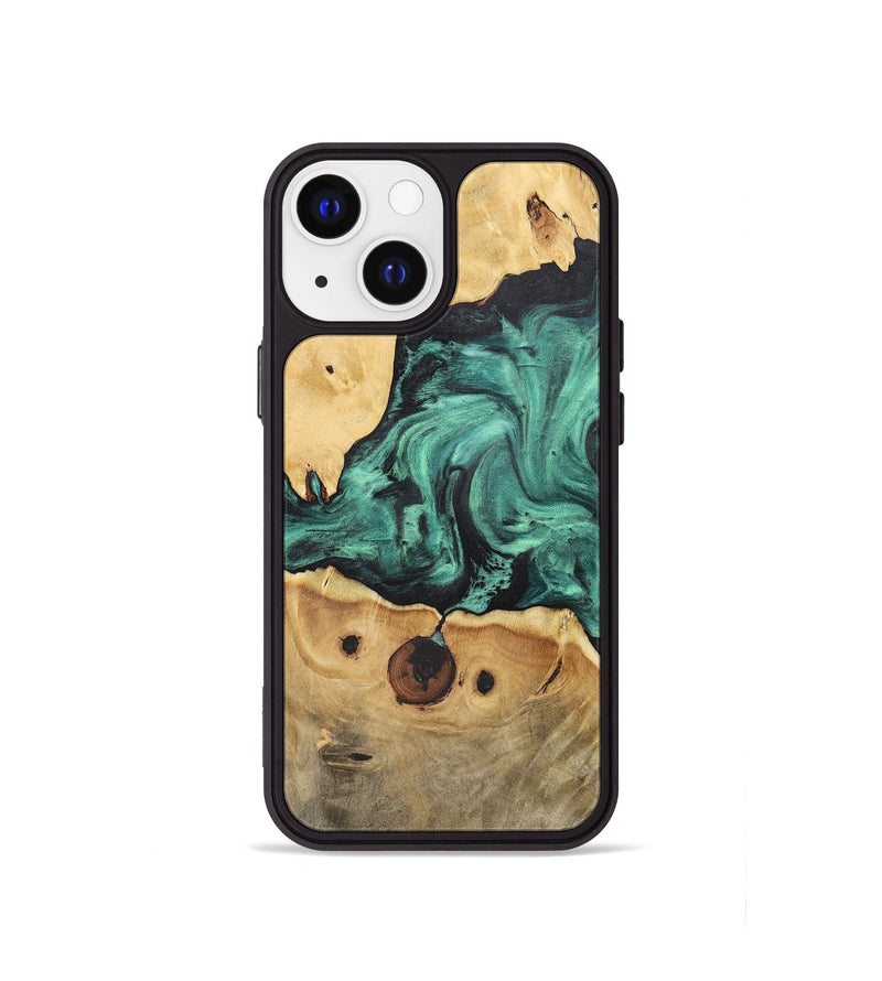 iPhone 13 mini Wood Phone Case - Janice (Green, 723720)