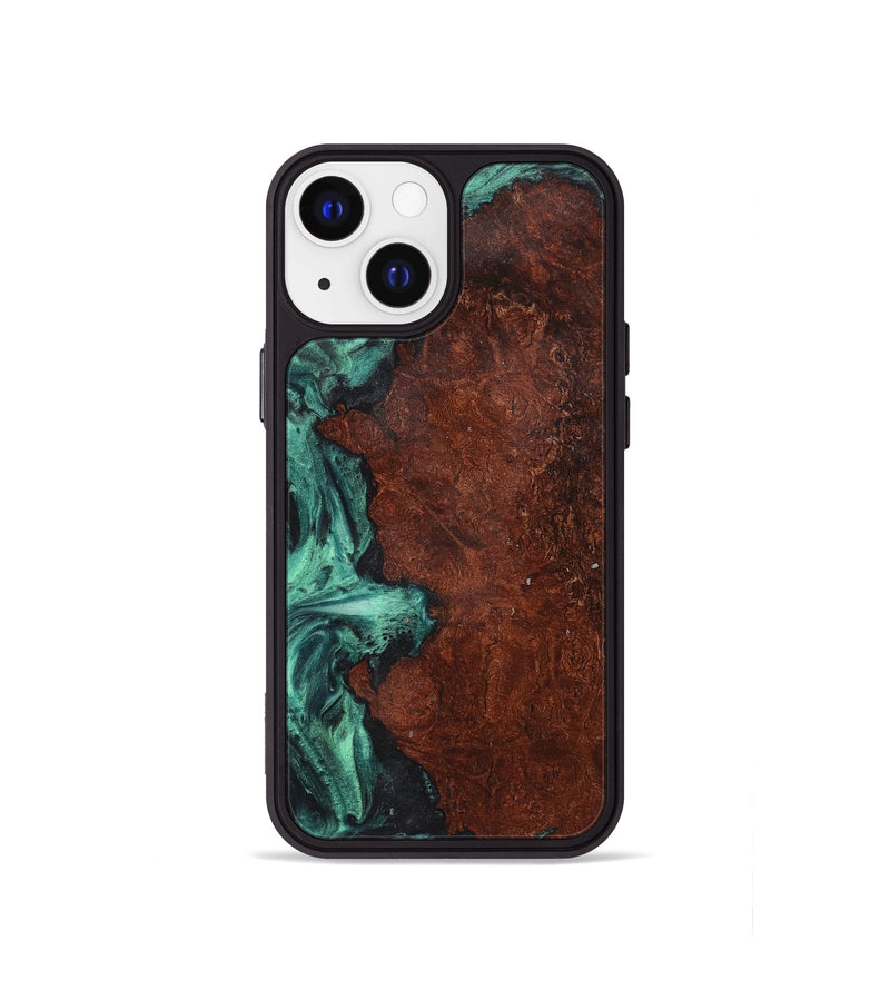 iPhone 13 mini Wood Phone Case - Zander (Green, 723722)