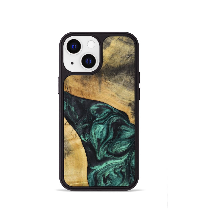 iPhone 13 mini Wood Phone Case - Glenn (Green, 723733)