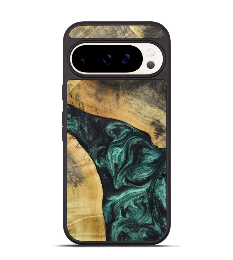 Pixel 9 Wood Phone Case - Glenn (Green, 723733)