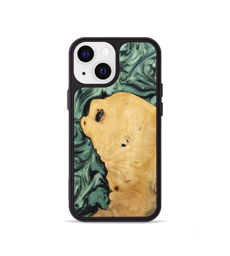 iPhone 13 mini Wood Phone Case - Bob (Green, 723735)