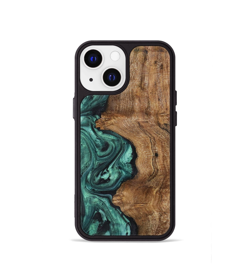 iPhone 13 mini Wood Phone Case - Gracelyn (Green, 723743)