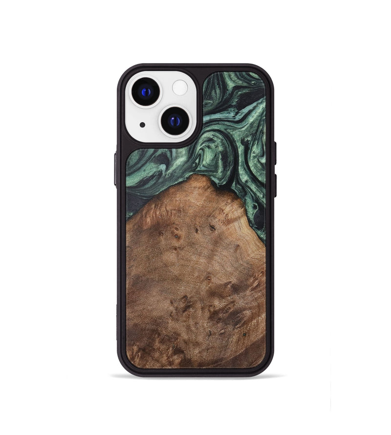 iPhone 13 mini Wood Phone Case - Shayla (Green, 723754)