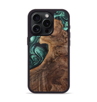 iPhone 15 Pro Wood Phone Case - Alondra (Green, 723762)