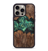 iPhone 15 Pro Max Wood Phone Case - August (Green, 723770)