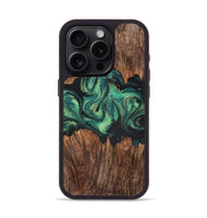 iPhone 15 Pro Wood Phone Case - August (Green, 723770)