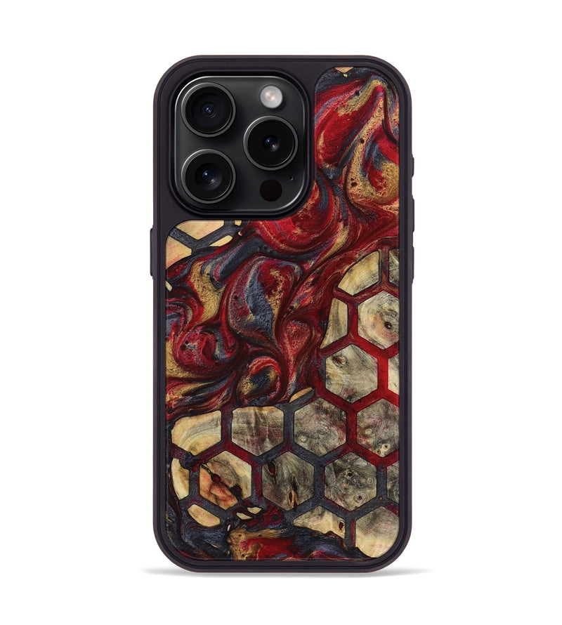 iPhone 15 Pro Wood Phone Case - Jazmin (Pattern, 723801)