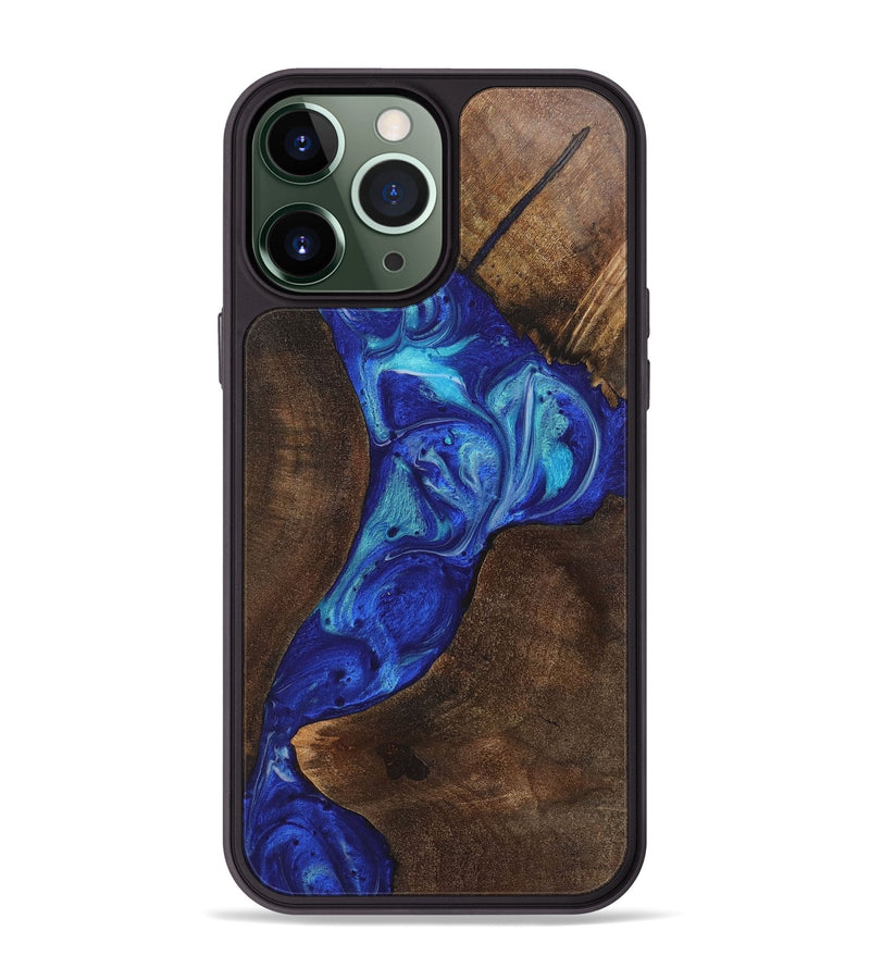 iPhone 13 Pro Max Wood Phone Case - Bonnie (Blue, 723865)