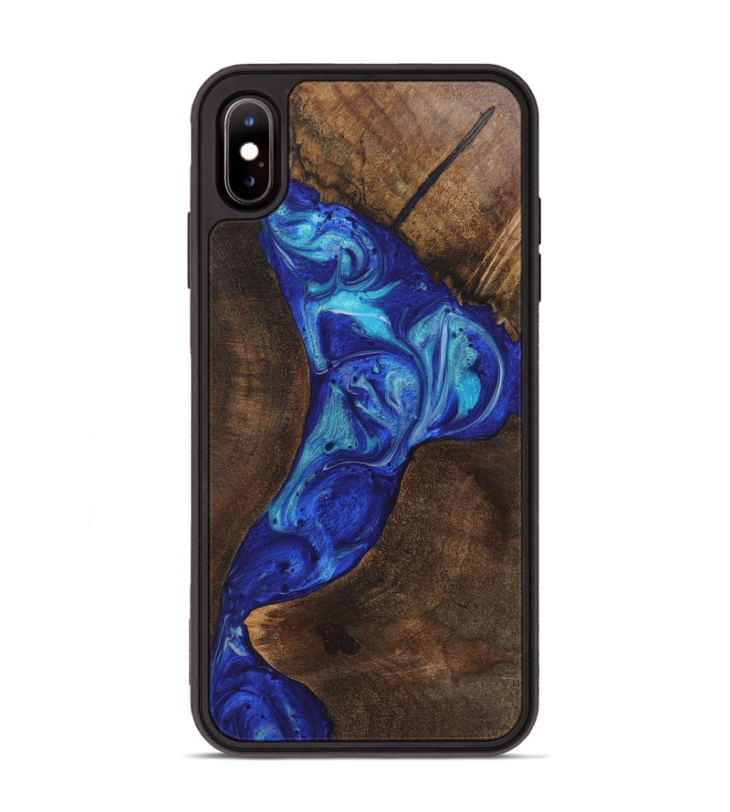 iPhone Xs Max Wood Phone Case - Bonnie (Blue, 723865)