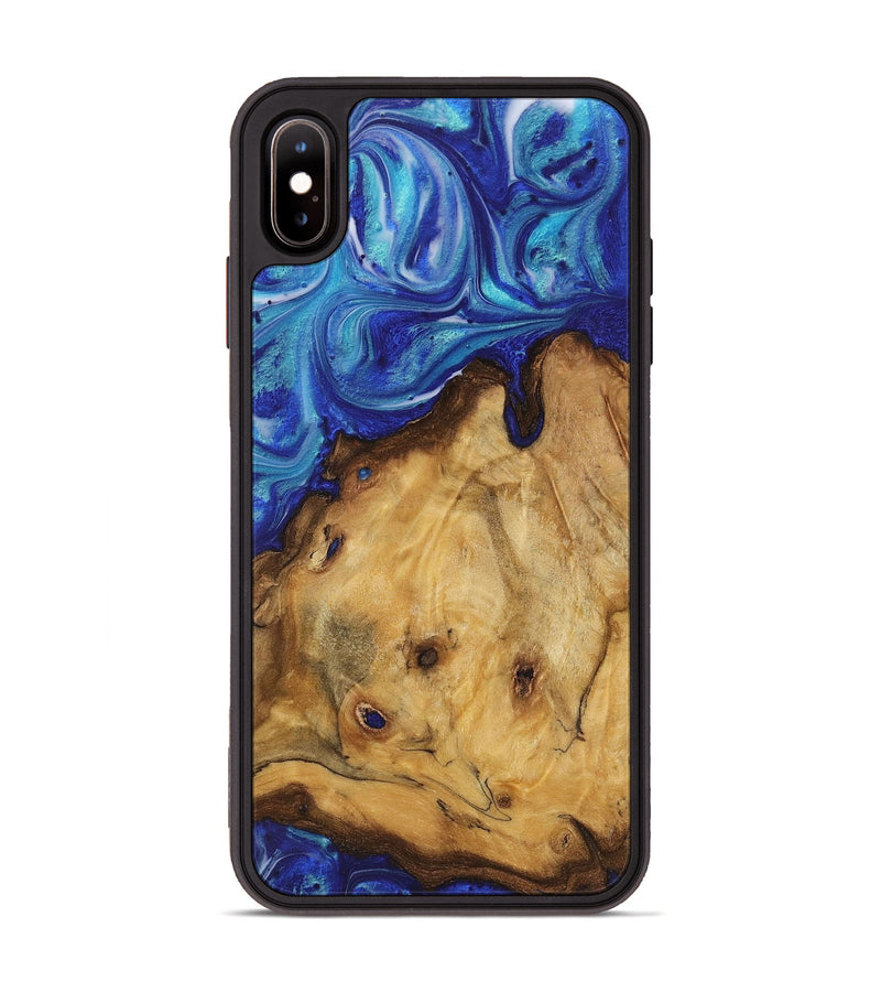 iPhone Xs Max Wood Phone Case - Wanda (Blue, 723874)