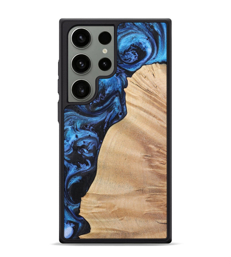 Galaxy S24 Ultra Wood Phone Case - Ximena (Blue, 723880)