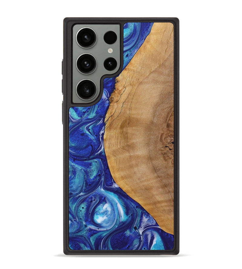 Galaxy S23 Ultra Wood Phone Case - Ross (Blue, 723882)