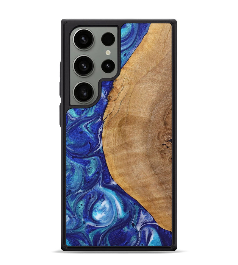 Galaxy S24 Ultra Wood Phone Case - Ross (Blue, 723882)