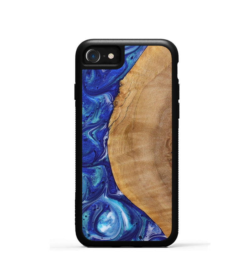 iPhone SE Wood Phone Case - Ross (Blue, 723882)